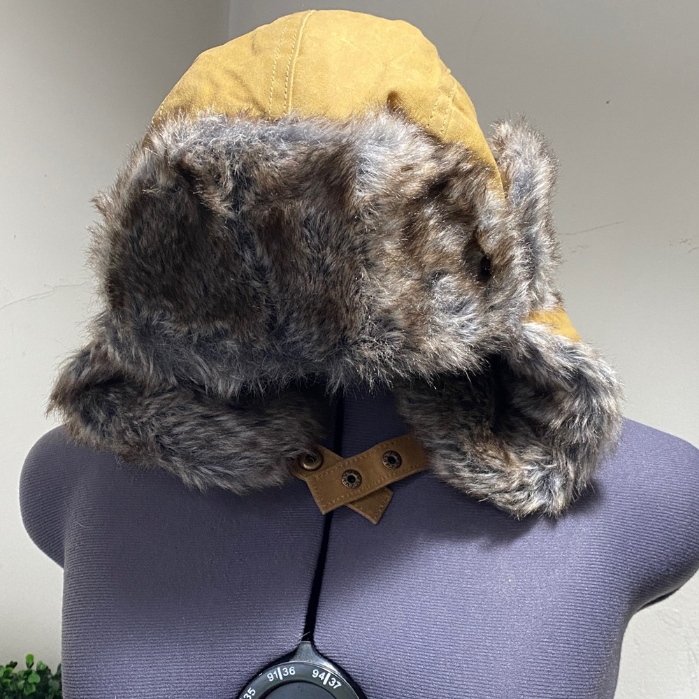 Swiss Tech Faux Fur Lined Trapper Hat